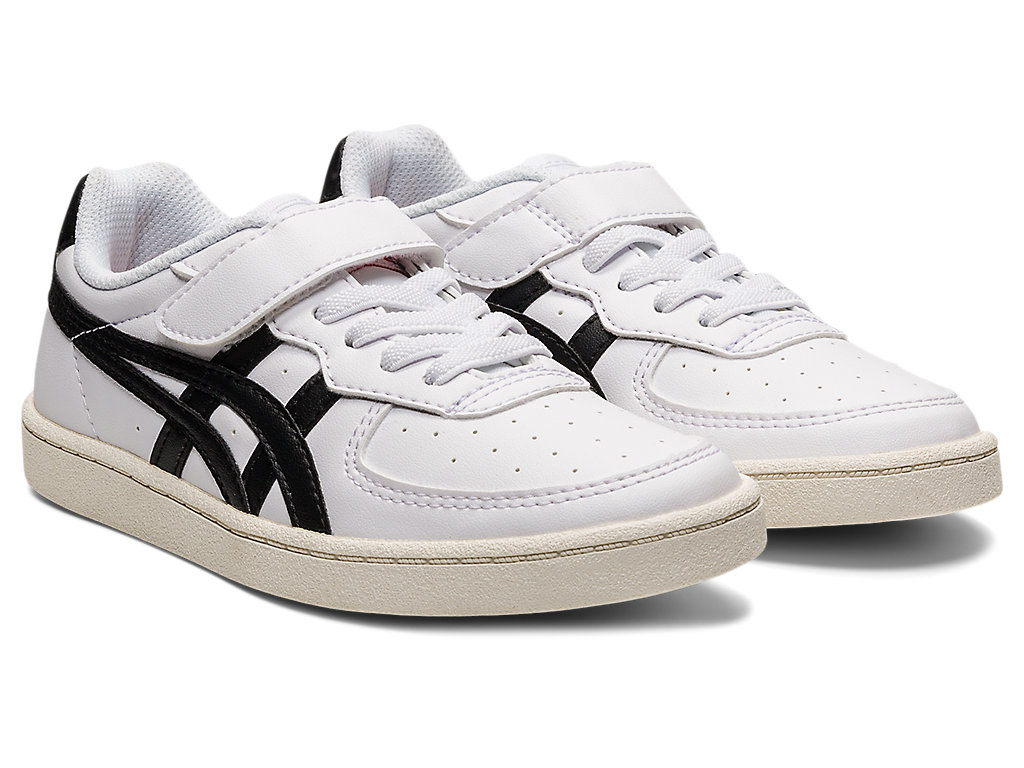 Kids' Onitsuka Tiger Gsm Shoes White/Black | 56029GHMR