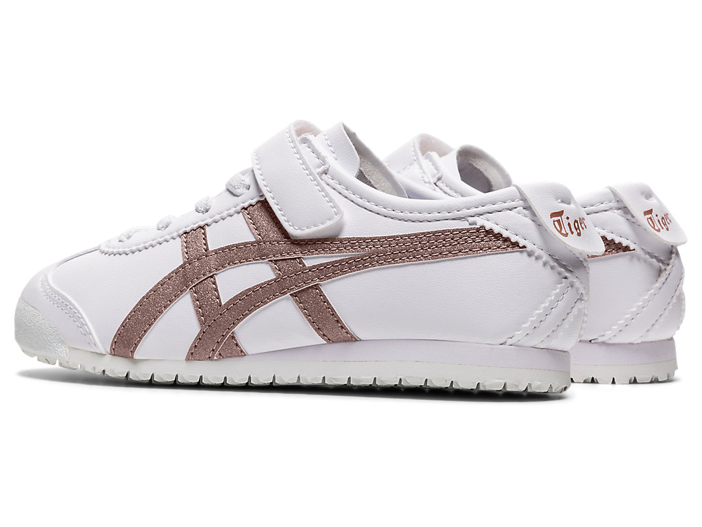 Kids' Onitsuka Tiger Mexico 66 Mexico 66 White/Rose Gold | 73106EOVR