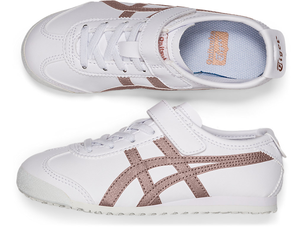 Kids' Onitsuka Tiger Mexico 66 Mexico 66 White/Rose Gold | 73106EOVR