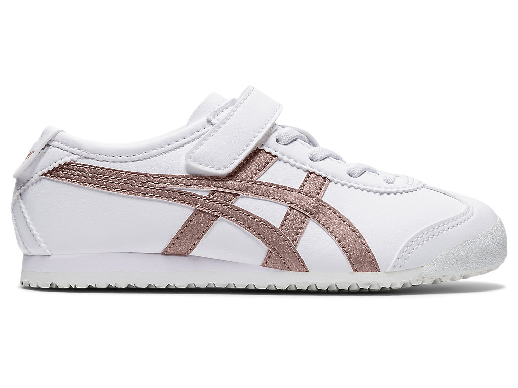 Kids\' Onitsuka Tiger Mexico 66 Mexico 66 White/Rose Gold | 73106EOVR