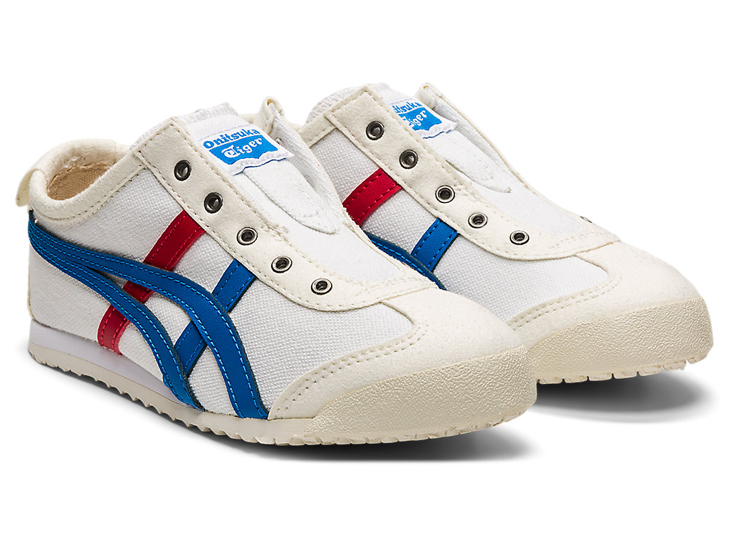 Kids' Onitsuka Tiger Mexico 66® Slip-on Mexico 66 White/Directoire Blue | 28034BQJG