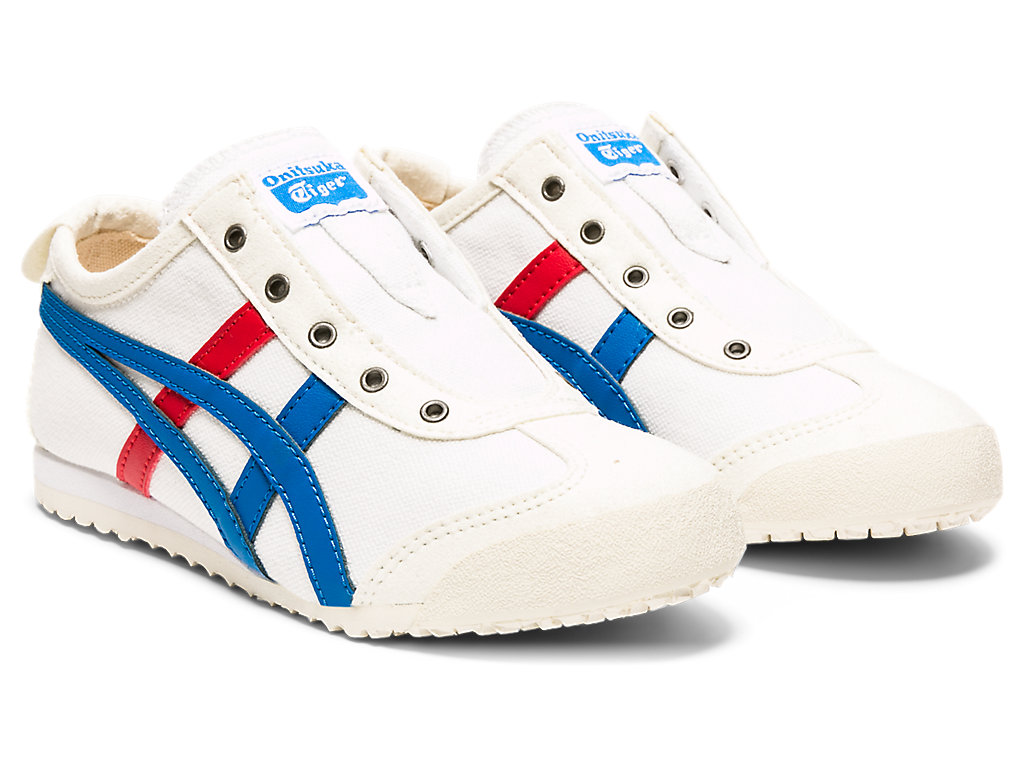 Kids' Onitsuka Tiger Mexico 66® Slip-on Mexico 66 White/Directoire Blue | 28034BQJG