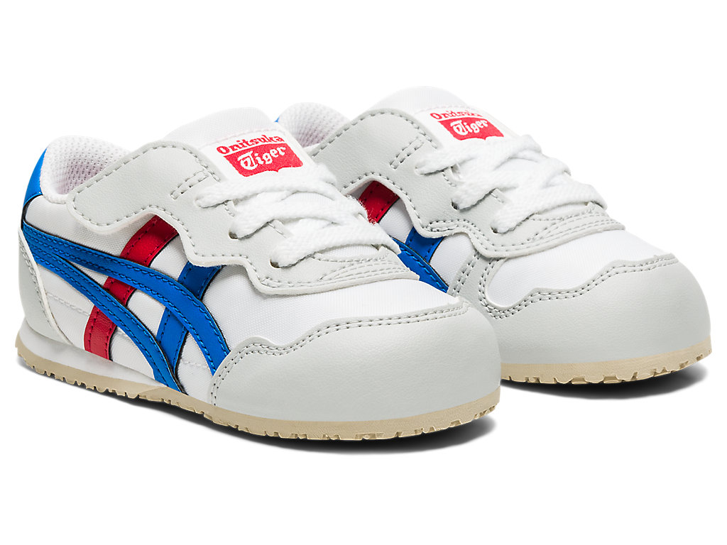 Kids' Onitsuka Tiger Serrano Shoes White/Directoire Blue | 80951HGJB