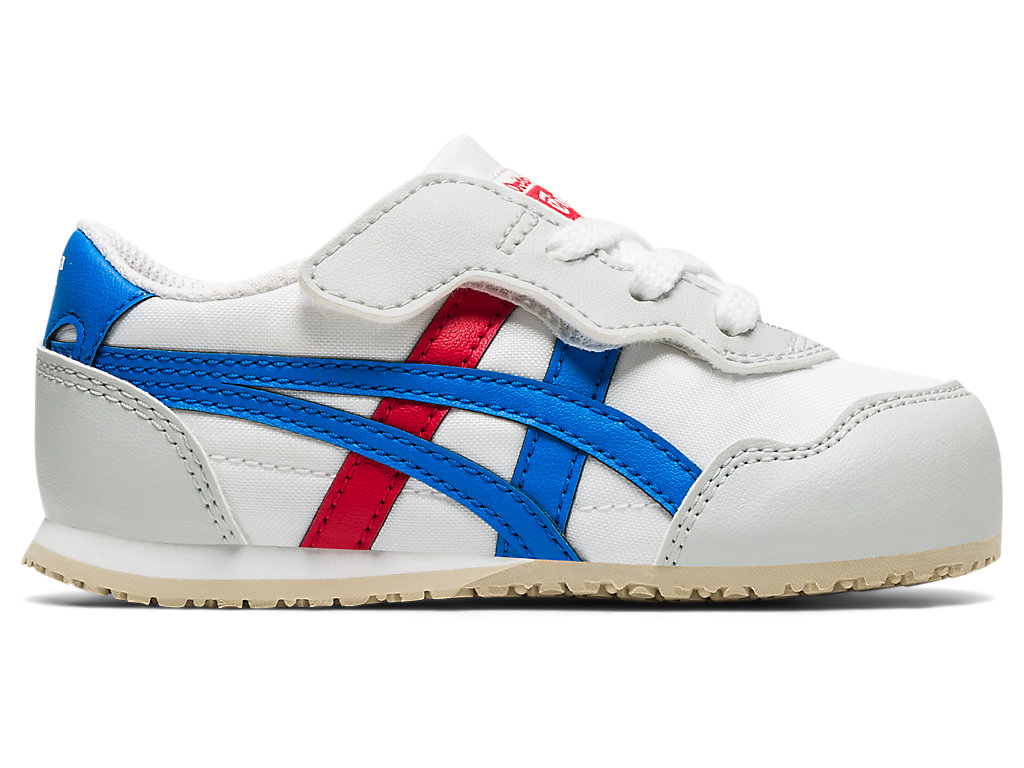 Kids\' Onitsuka Tiger Serrano Shoes White/Directoire Blue | 80951HGJB