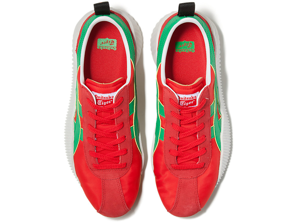 Men's Onitsuka Tiger Acromount Shoes Classic Red/Cilantro | 92587WGPR