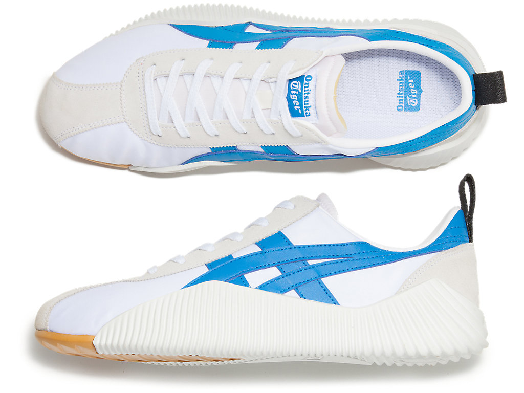 Men's Onitsuka Tiger Acromount Shoes White/Directoire Blue | 59680LPAZ