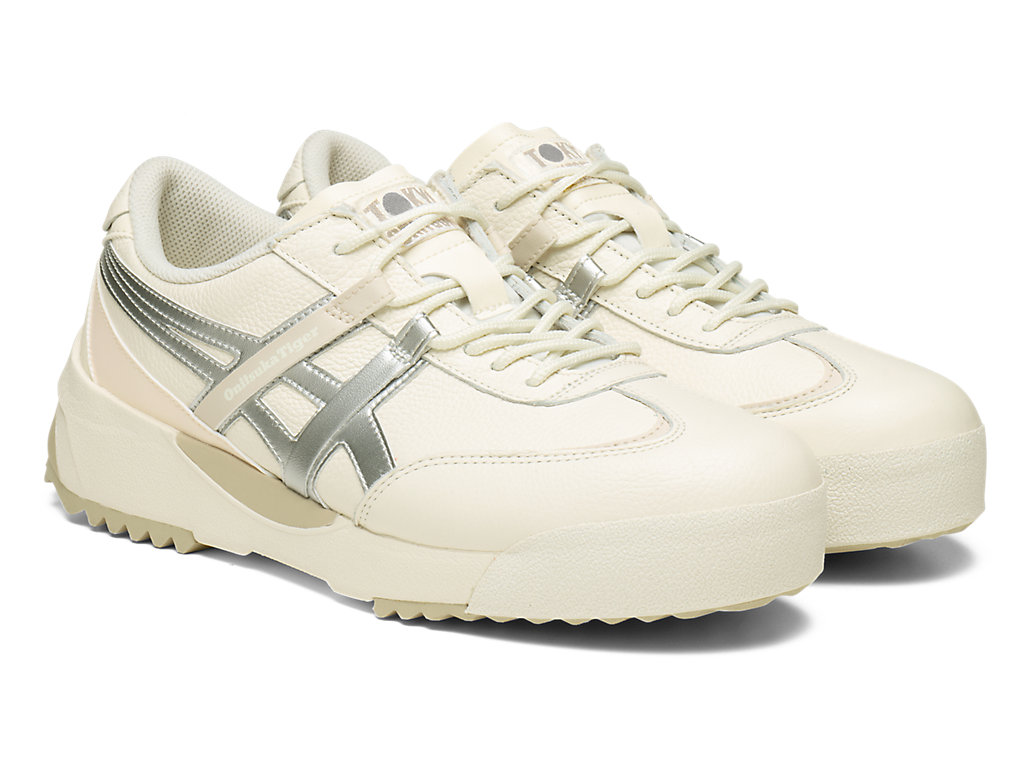 Men's Onitsuka Tiger Delegation Ex Shoes Cream/Pure Silver | 39586HJKV