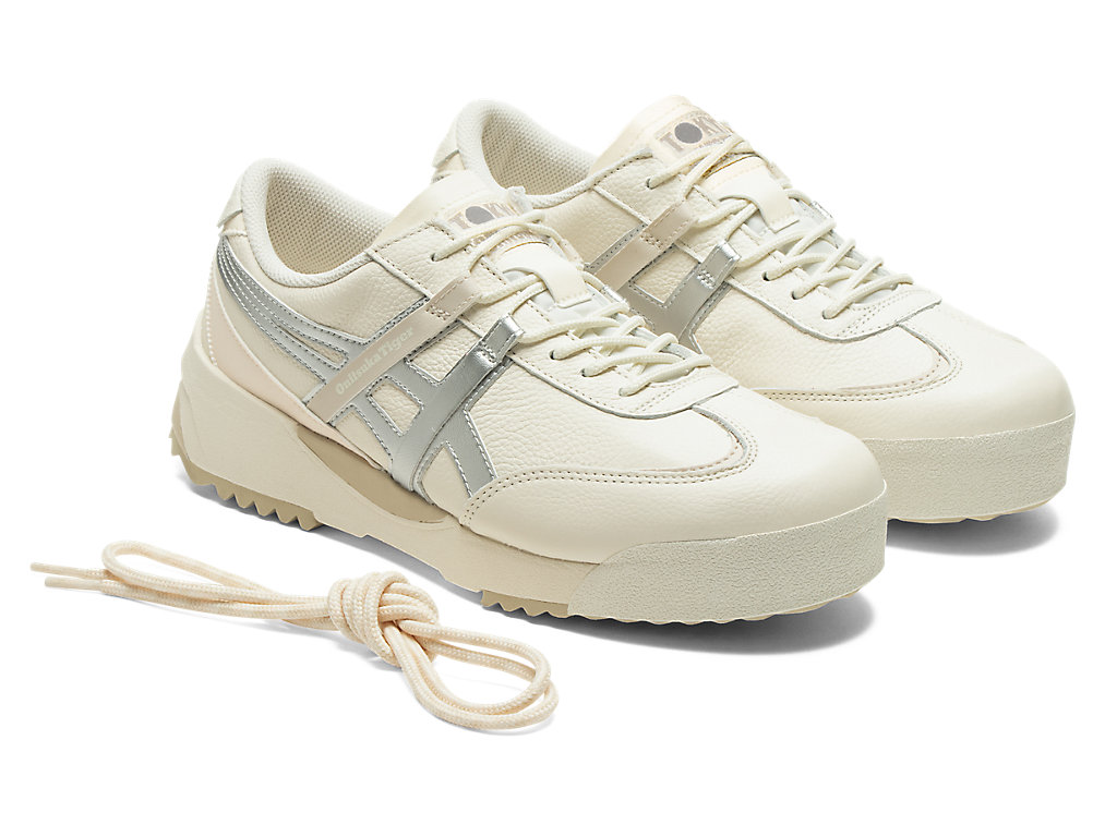 Men's Onitsuka Tiger Delegation Ex Shoes Cream/Pure Silver | 39586HJKV