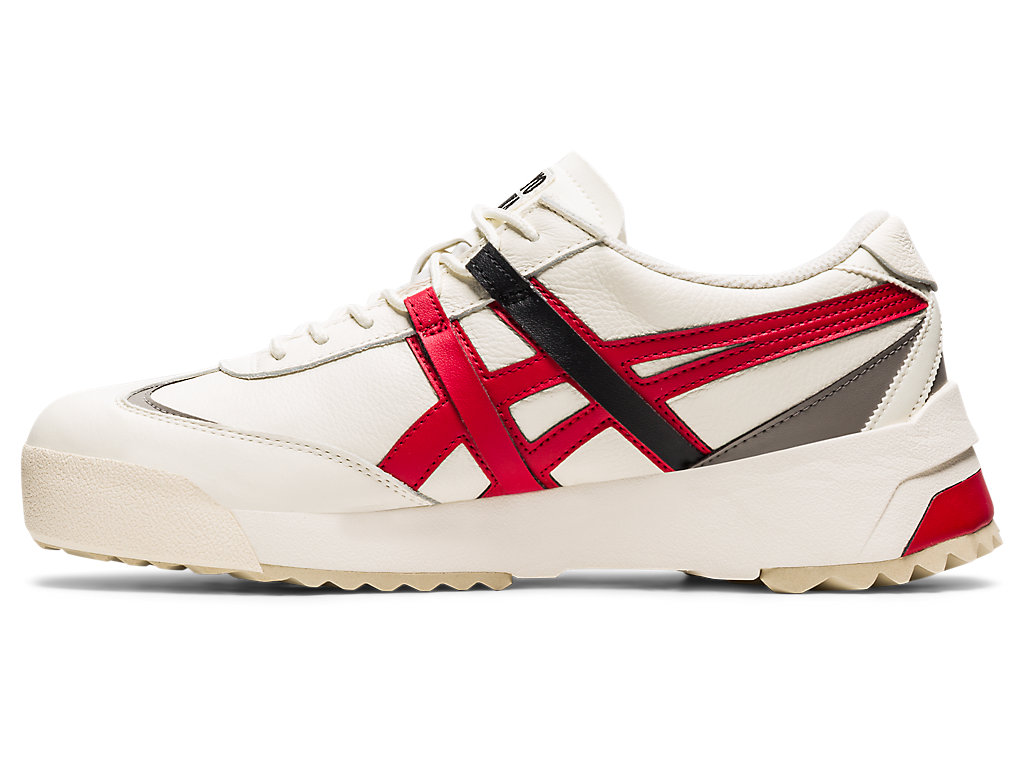 Men's Onitsuka Tiger Delegation Ex Shoes Cream/Classic Red | 59764IHPA