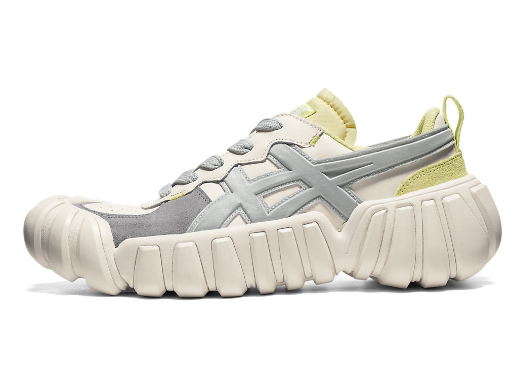 Men's Onitsuka Tiger Dentigre Ls Shoes Cream/Glacier Grey | 82439GBAH