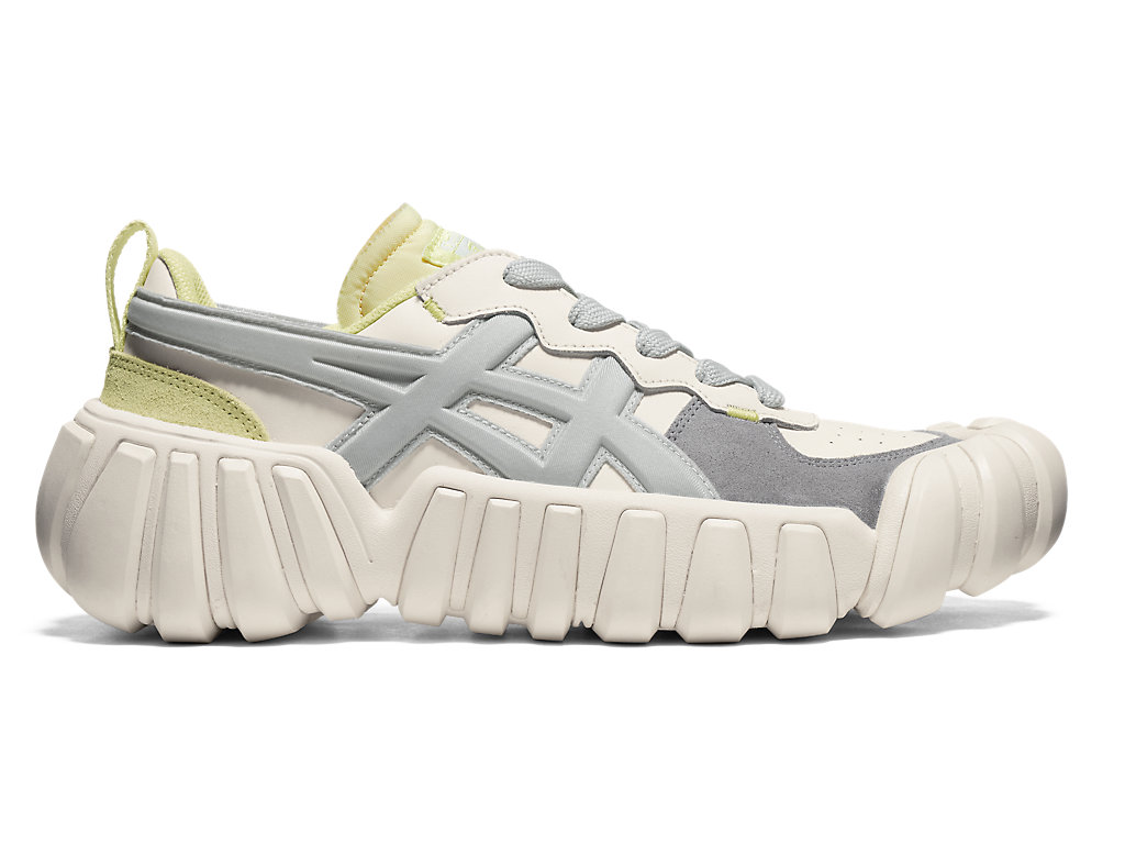 Men\'s Onitsuka Tiger Dentigre Ls Shoes Cream/Glacier Grey | 82439GBAH