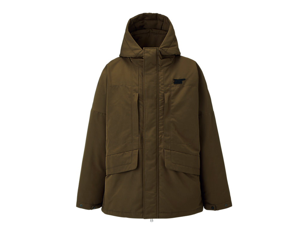 Men's Onitsuka Tiger Down Jacket Clothing Olive | 35921GTES