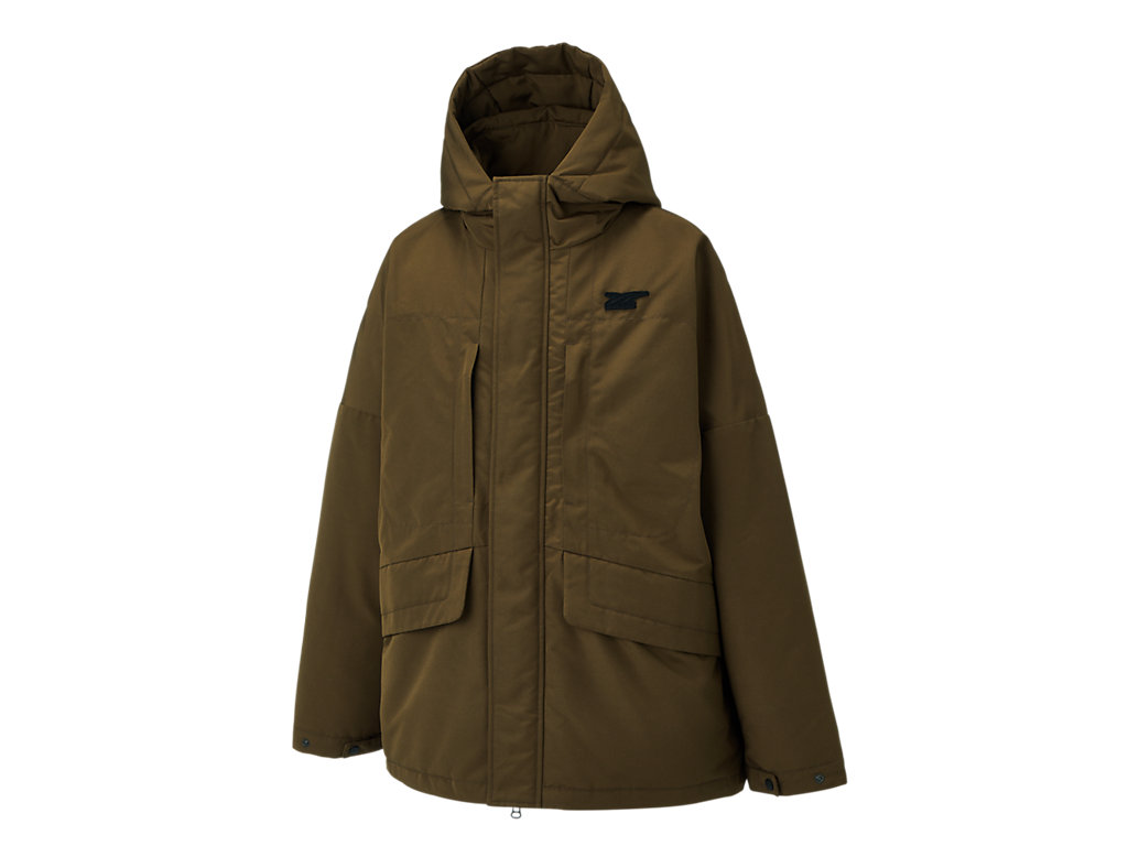 Men's Onitsuka Tiger Down Jacket Clothing Olive | 35921GTES