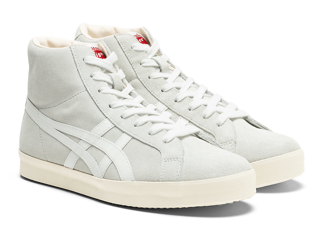 Men's Onitsuka Tiger Fabre Hi Nm Shoes Glacier Grey/White | 54980RNEC