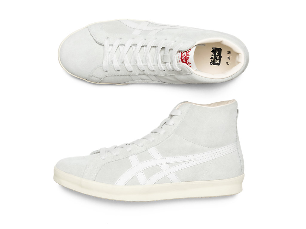 Men's Onitsuka Tiger Fabre Hi Nm Shoes Glacier Grey/White | 54980RNEC