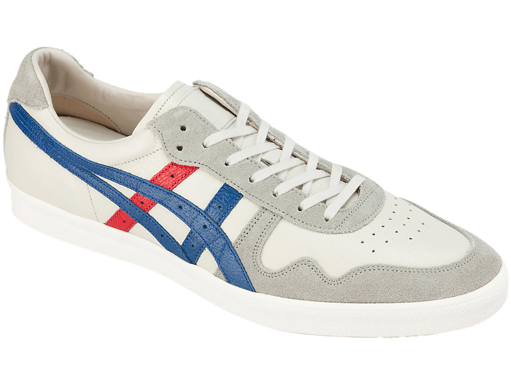 Men's Onitsuka Tiger Fabre Nippon Lo Shoes Cream/Asics Blue | 52769BEOC