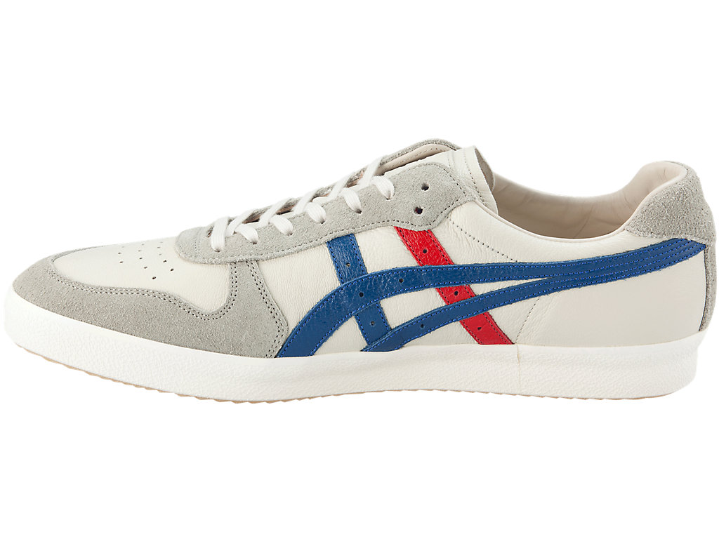 Men's Onitsuka Tiger Fabre Nippon Lo Shoes Cream/Asics Blue | 52769BEOC