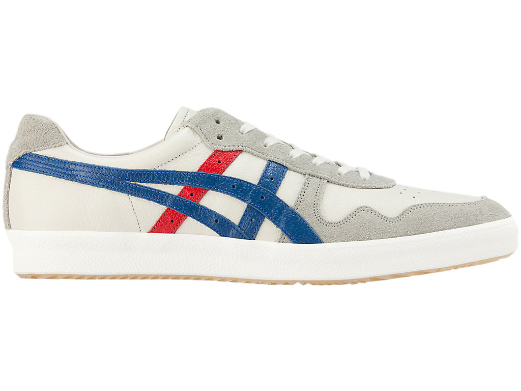 Men\'s Onitsuka Tiger Fabre Nippon Lo Shoes Cream/Asics Blue | 52769BEOC