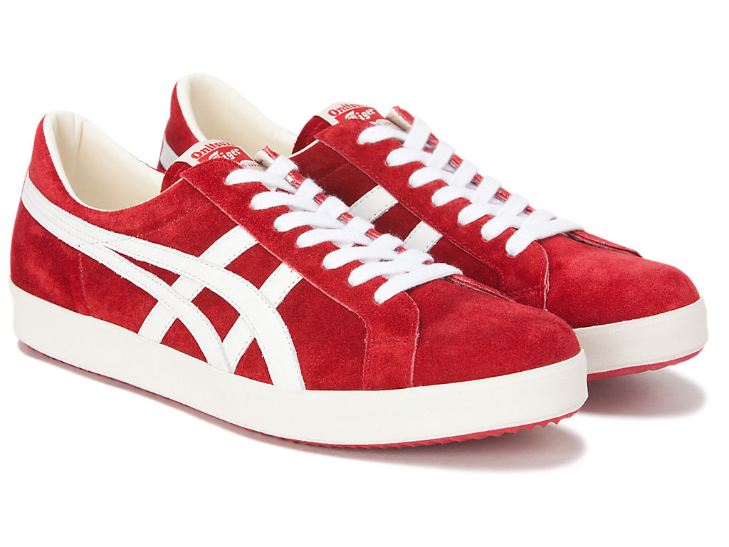 Men's Onitsuka Tiger Fabre Nm Shoes Classic Red/White | 73240REJC