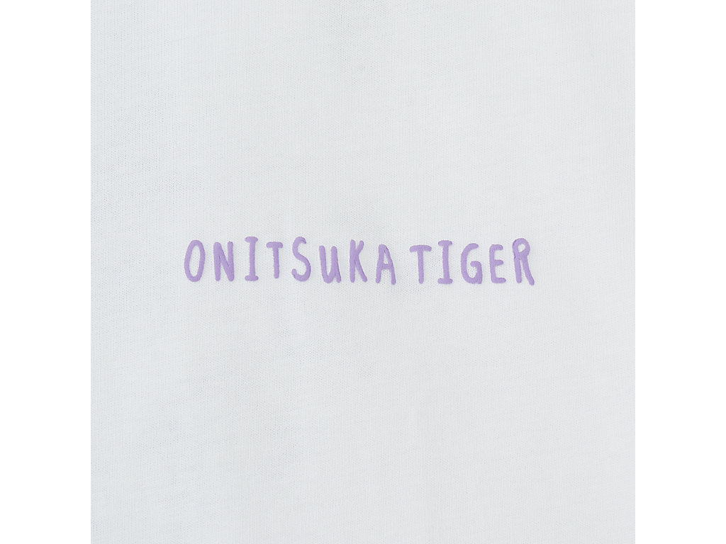 Men's Onitsuka Tiger Graphic Tee Clothing White | 12389DMFP