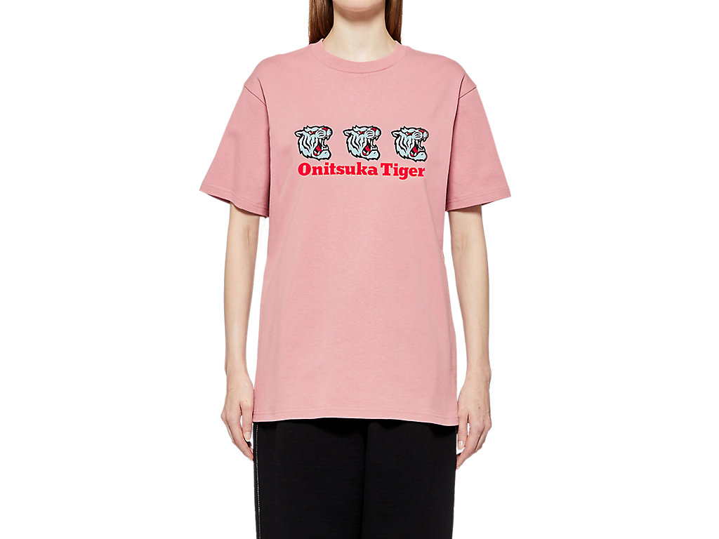 Men's Onitsuka Tiger Graphic Tee Clothing Light Pink | 16205FTVM