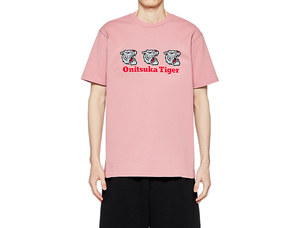 Men\'s Onitsuka Tiger Graphic Tee Clothing Light Pink | 16205FTVM