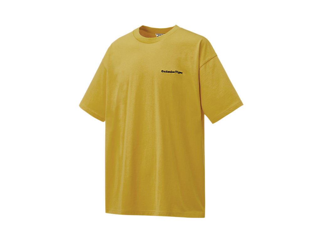 Men's Onitsuka Tiger Graphic Tee Clothing Yellow | 16524KWVR