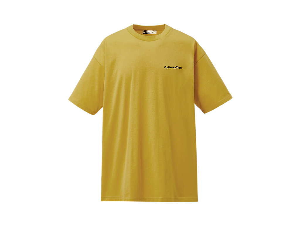 Men\'s Onitsuka Tiger Graphic Tee Clothing Yellow | 16524KWVR