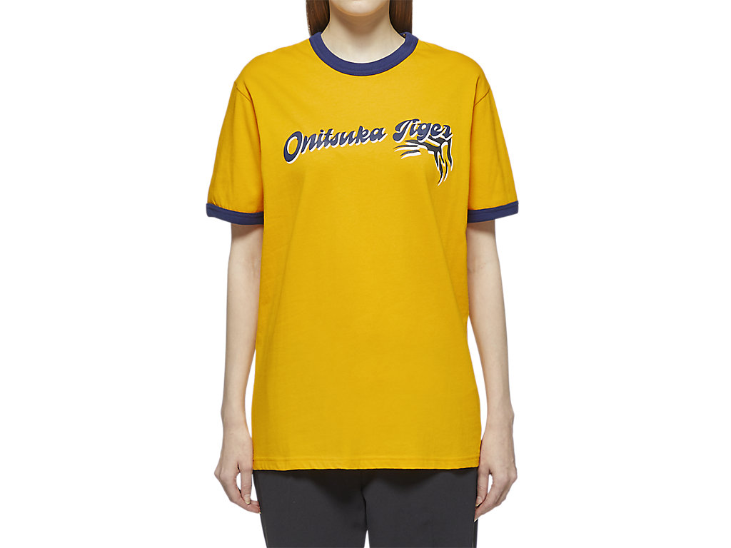 Men's Onitsuka Tiger Graphic Tee Clothing Yellow | 18754YIPH