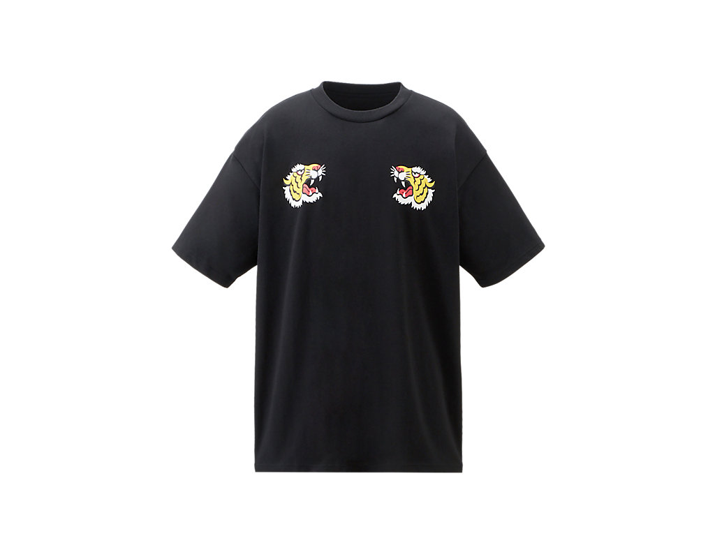 Men's Onitsuka Tiger Graphic Tee Clothing Black | 19608JADI