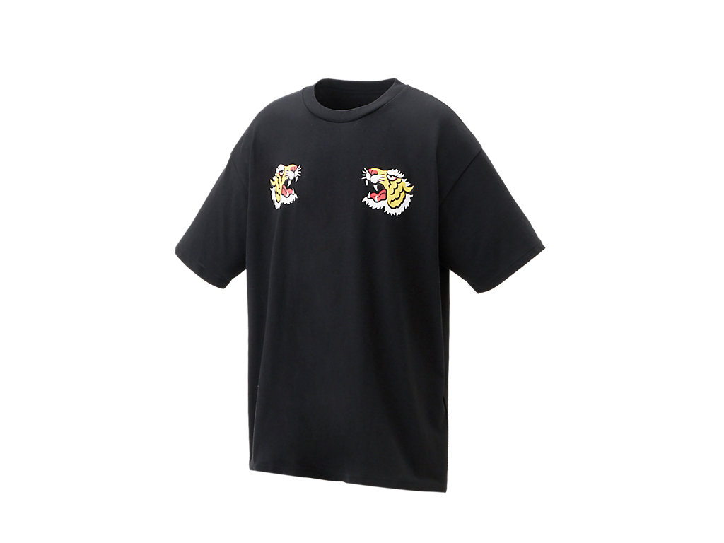 Men's Onitsuka Tiger Graphic Tee Clothing Black | 19608JADI