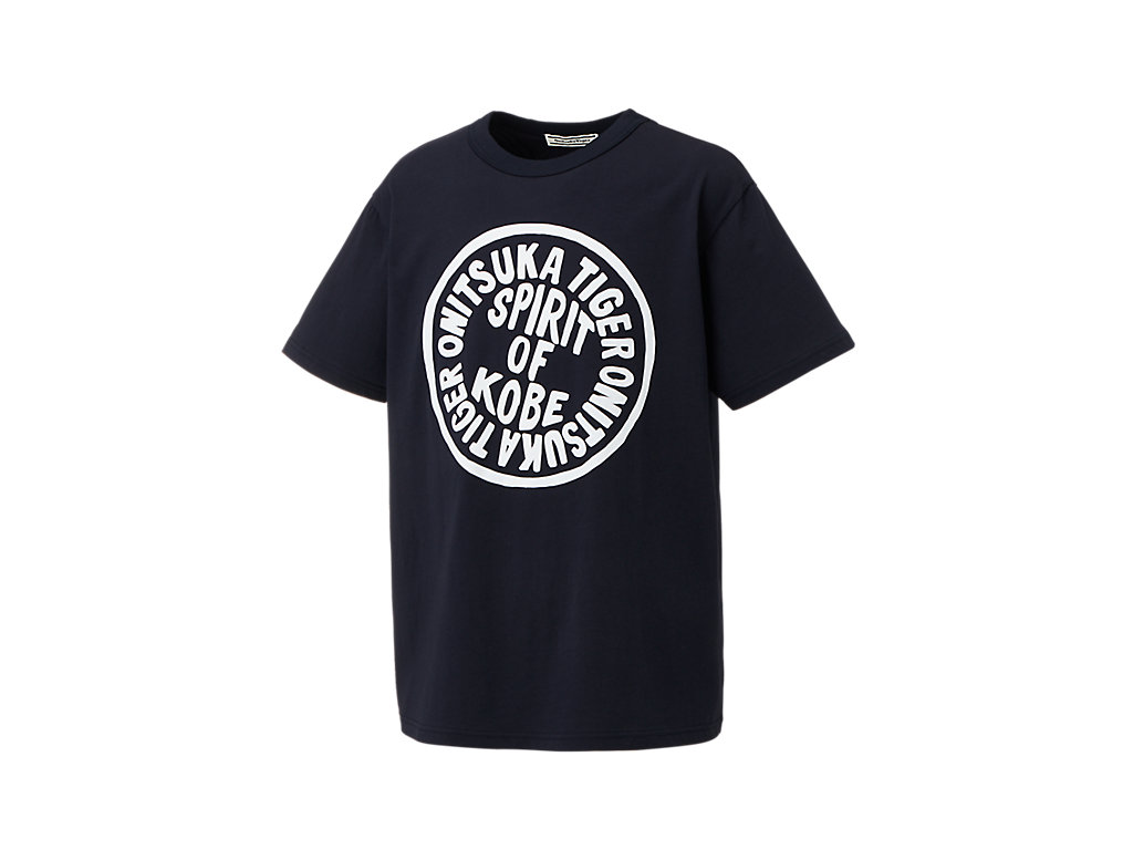 Men's Onitsuka Tiger Graphic Tee Clothing Navy | 38972QYGE