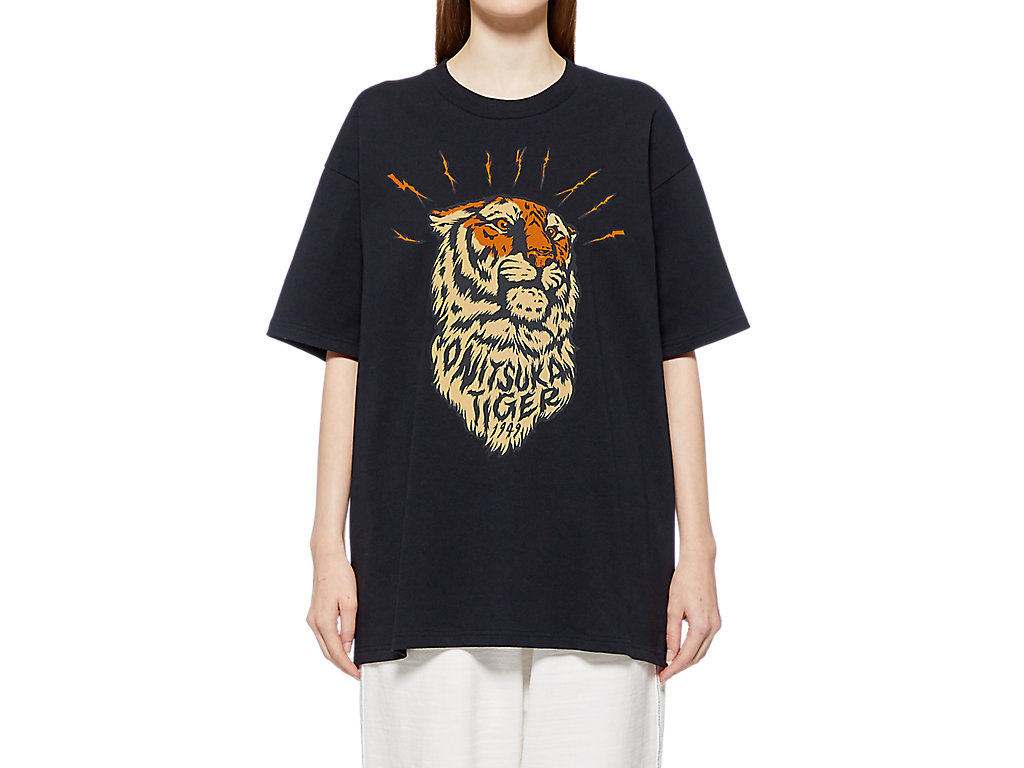 Men's Onitsuka Tiger Graphic Tee Clothing Black | 48725TAOZ