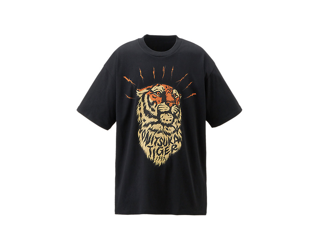 Men's Onitsuka Tiger Graphic Tee Clothing Black | 48725TAOZ