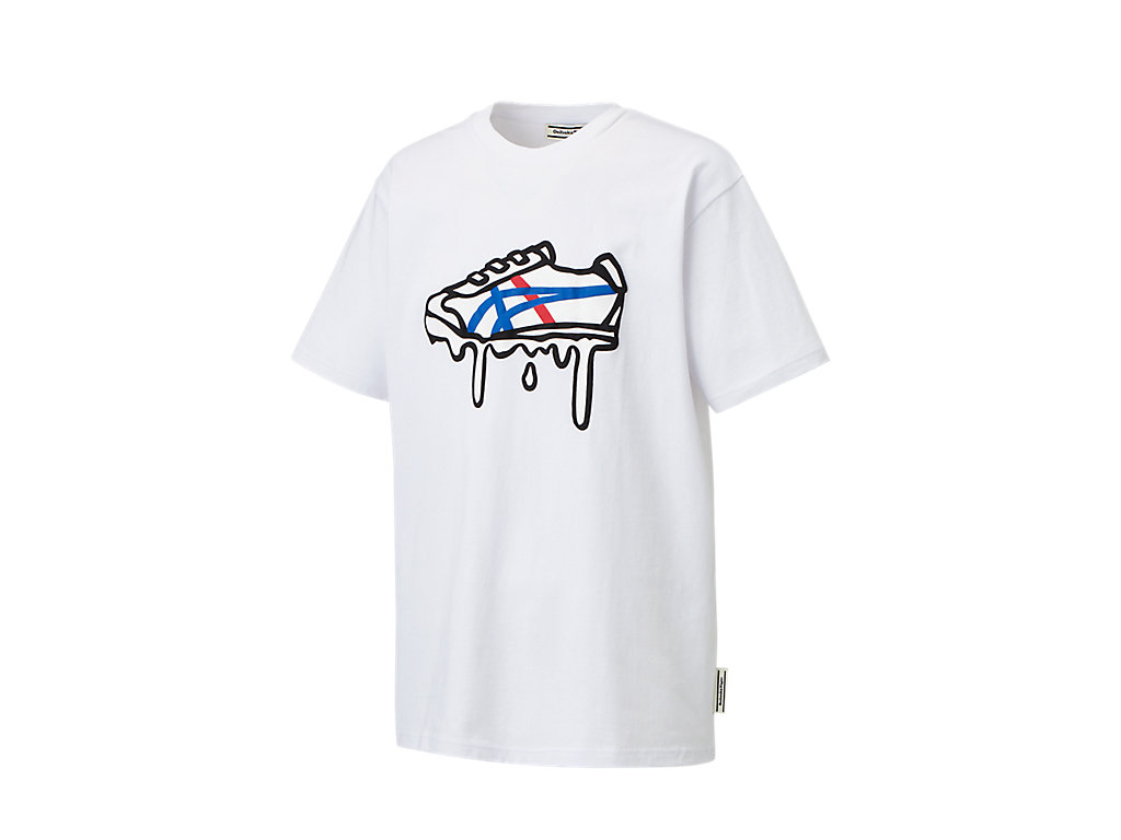 Men's Onitsuka Tiger Graphic Tee Clothing White | 74816MPVU