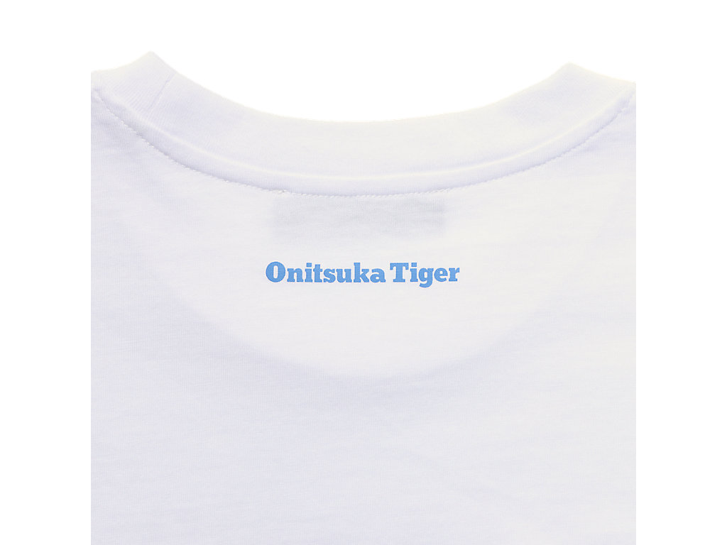 Men's Onitsuka Tiger Graphic Tee Clothing White/ Blue | 79168YONW