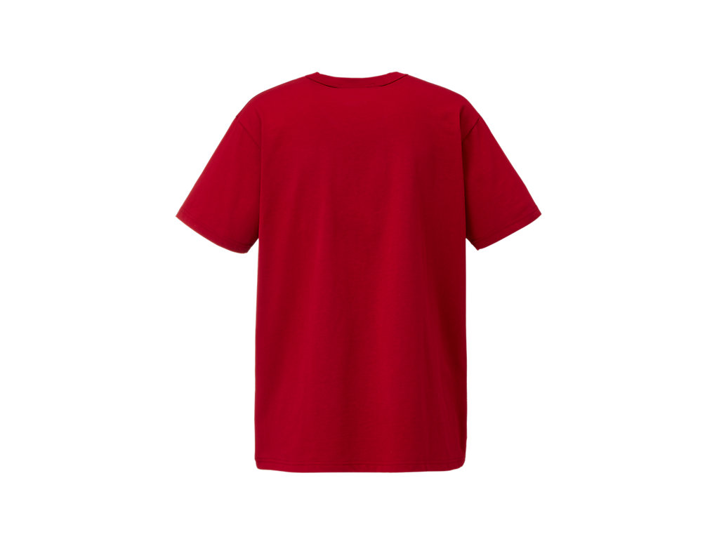 Men's Onitsuka Tiger Graphic Tee Clothing Red | 85234ZNKH