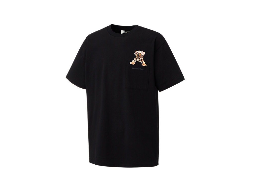 Men's Onitsuka Tiger Graphic Tee Clothing Black | 87495YEGJ