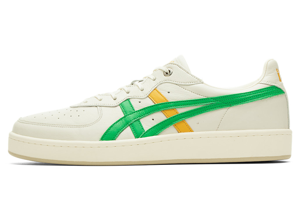 Men's Onitsuka Tiger Gsm Sd Shoes Cream/Cilantro | 49260QAVZ