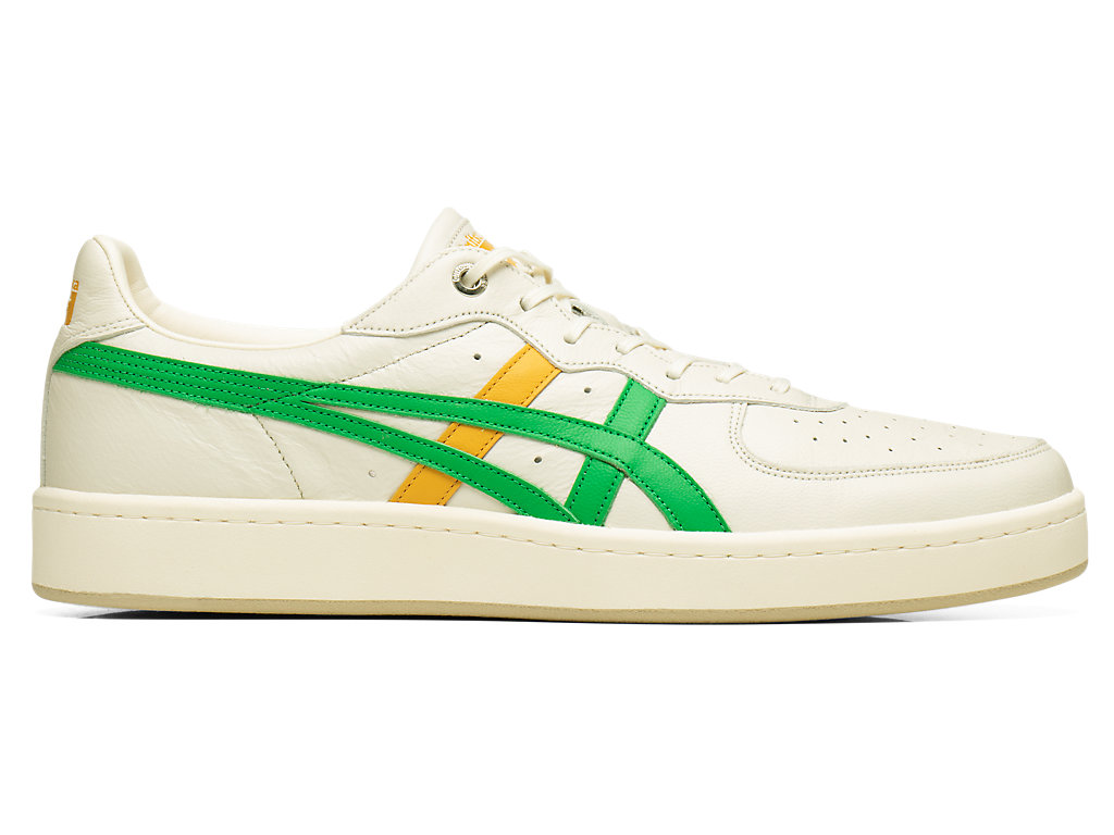 Men\'s Onitsuka Tiger Gsm Sd Shoes Cream/Cilantro | 49260QAVZ