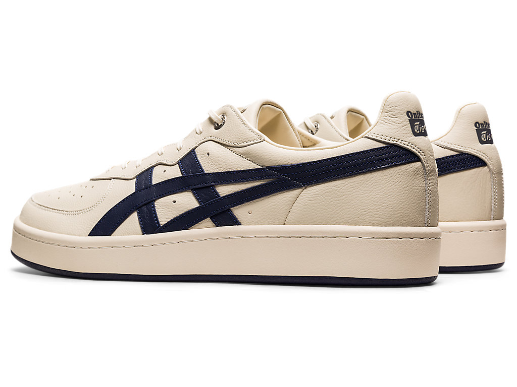 Men's Onitsuka Tiger Gsm Sd Shoes Oatmeal/Peacoat | 79360UXKV