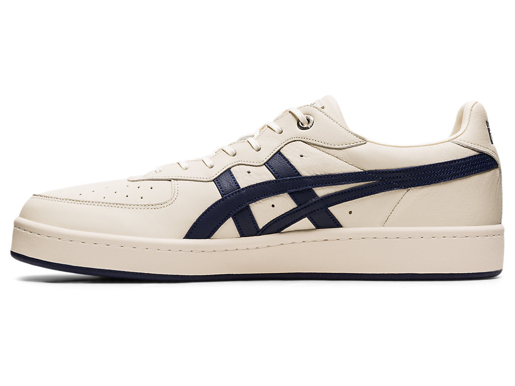 Men's Onitsuka Tiger Gsm Sd Shoes Oatmeal/Peacoat | 79360UXKV