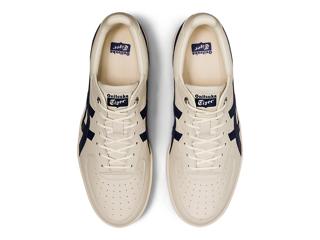 Men's Onitsuka Tiger Gsm Sd Shoes Oatmeal/Peacoat | 79360UXKV