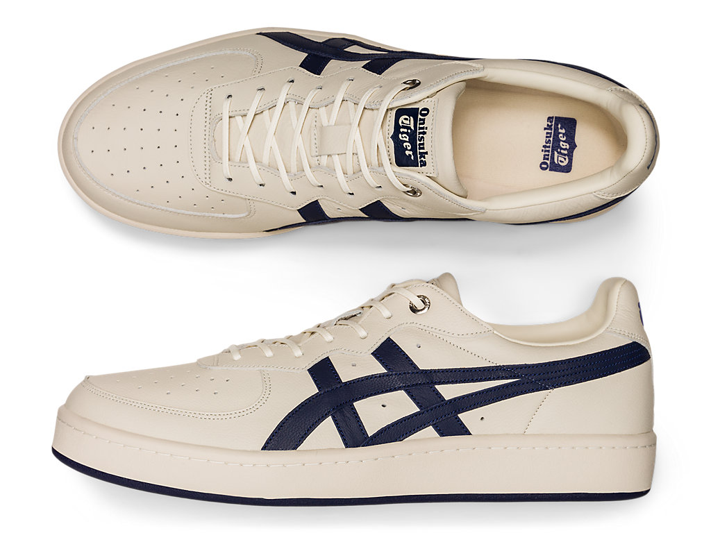 Men's Onitsuka Tiger Gsm Sd Shoes Oatmeal/Peacoat | 79360UXKV