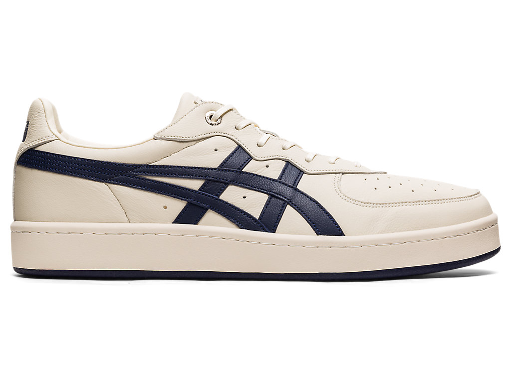 Men\'s Onitsuka Tiger Gsm Sd Shoes Oatmeal/Peacoat | 79360UXKV