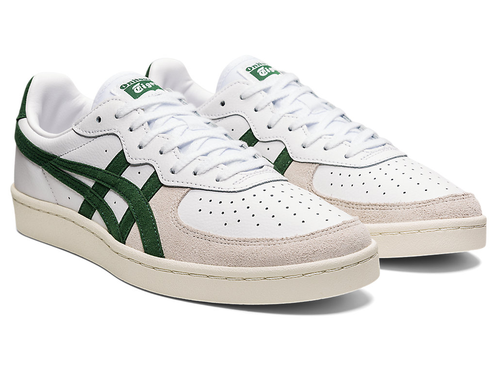 Men's Onitsuka Tiger Gsm Shoes White/Hunter Green | 56347GMTD