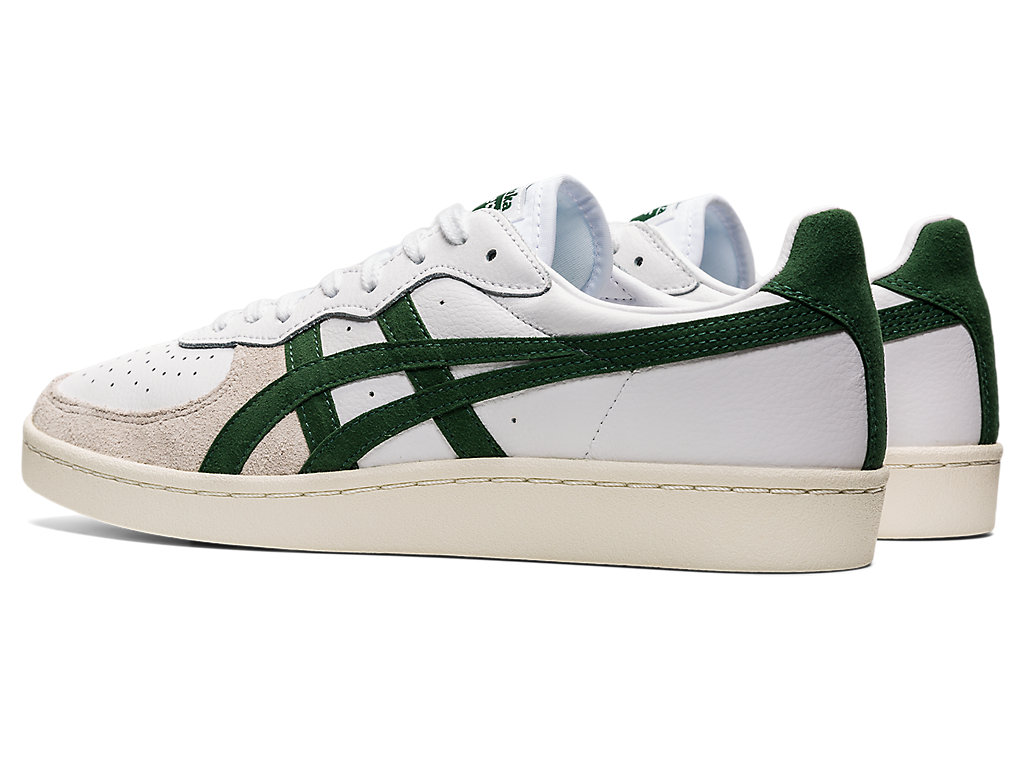 Men's Onitsuka Tiger Gsm Shoes White/Hunter Green | 56347GMTD