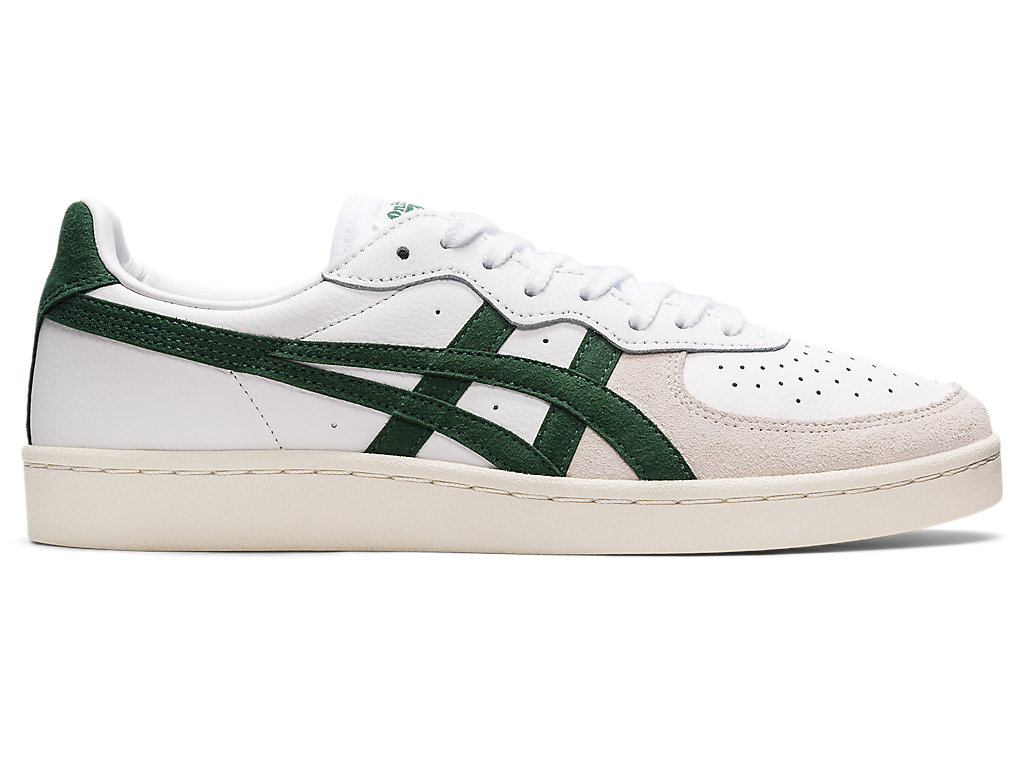 Men\'s Onitsuka Tiger Gsm Shoes White/Hunter Green | 56347GMTD