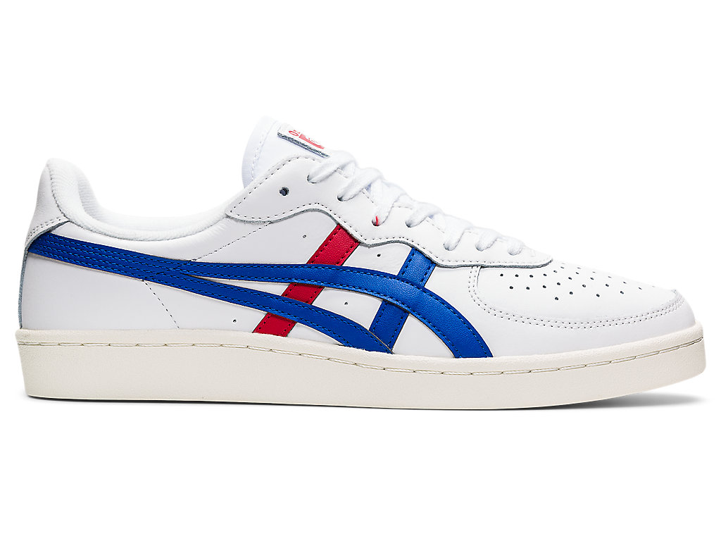 Men\'s Onitsuka Tiger Gsm Shoes White/Imperial | 45908JHSB