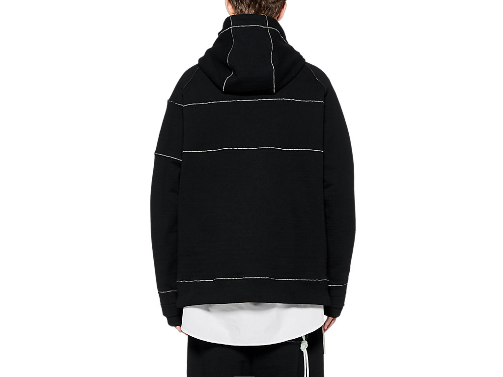 Men's Onitsuka Tiger Hoodie Clothing Black | 59843UGHP